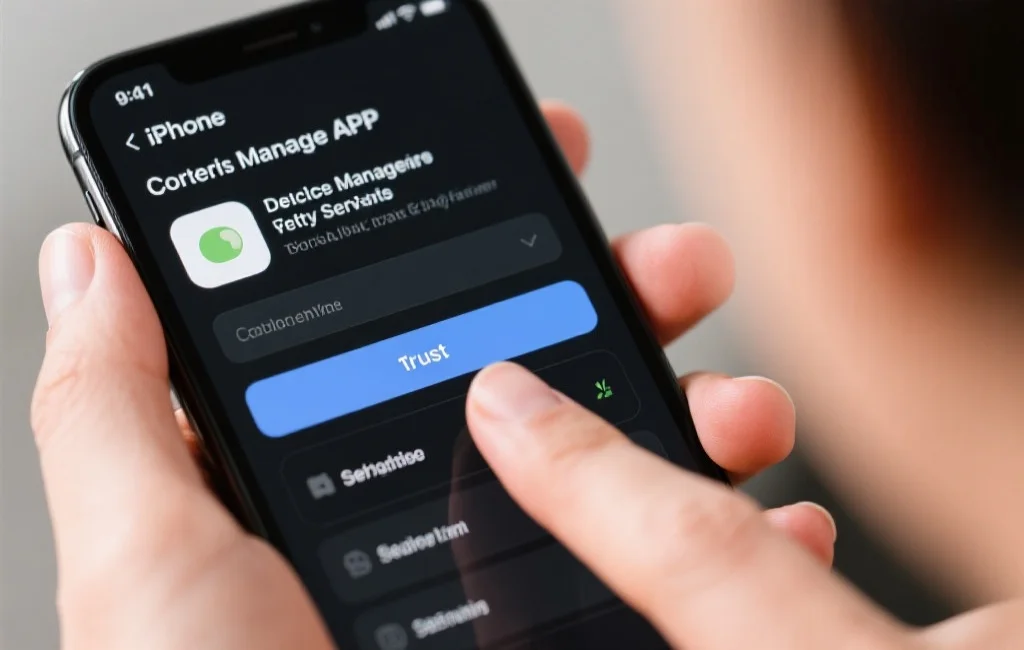 iOS设备管理信任设置截图